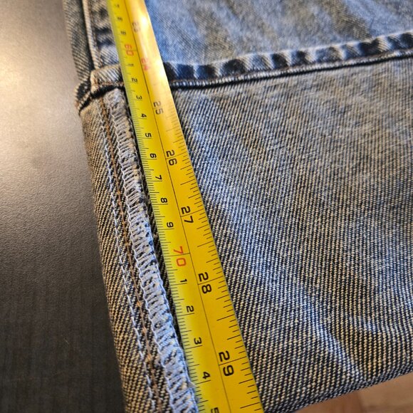 Peace Patchwork Cuffed Jeans size Large - Picture 5 of 9